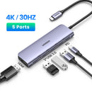 HUB USB C 5 en 1 PD modelo CM136 15cms 