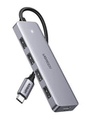 HUB USB-C a 4 USB modelo CM219 Gris 