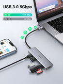 HUB USB-C a 4 USB modelo CM219 Gris 