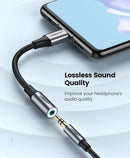 Adaptador USB-C a 3.5mm mini jack modelo AV142 10cms 
