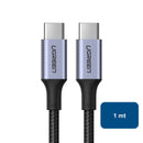Cable USB-C 100W PD Negro modelo US316 1mt 