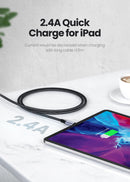 Cable USB-A a Lightning (iPhone) Blanco modelo US199 Certificado  2mts 