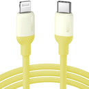Cable USB-C a Lightning (iPhone) 1mt modelo US387 Certificado Amarillo 