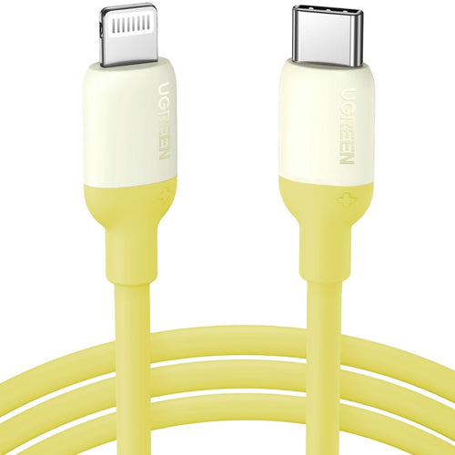 Cable USB-C a Lightning (iPhone) 1mt modelo US387 Certificado Amarillo 