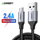 Cable USB-A a micro USB Negro modelo US290 2mts 