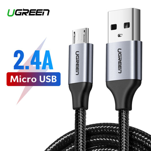 Cable USB-A a micro USB Negro modelo US290 2mts 