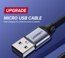 Cable USB-A a micro USB Negro modelo US290 2mts 