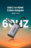 Adaptador USB-C a HDMI modelo CM297 Gris 