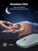 Mouse inalámbrico slim modelo MU001 Verde 