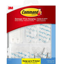 Kit tiras para colgar cuadros y ganchos clear Hasta 19 items 