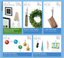Kit tiras para colgar cuadros y ganchos clear Hasta 19 items 