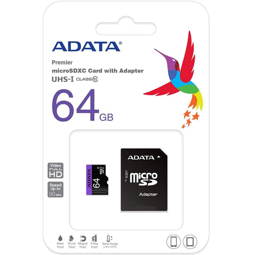 Micro SD XC UHS-1 Clase 10 64gb 