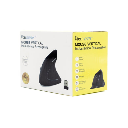 Mouse Ergonomico Inalámbrico Recargable 