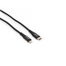 Cable iPhone USB C a Lightning Blindado Certificado MFi 1.5mts Negro 