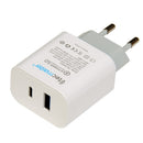 Cargador de Pared Tipo A + Tipo C PD 20W 
