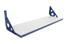Repisa Blanca Canto azul Soporte Azul
