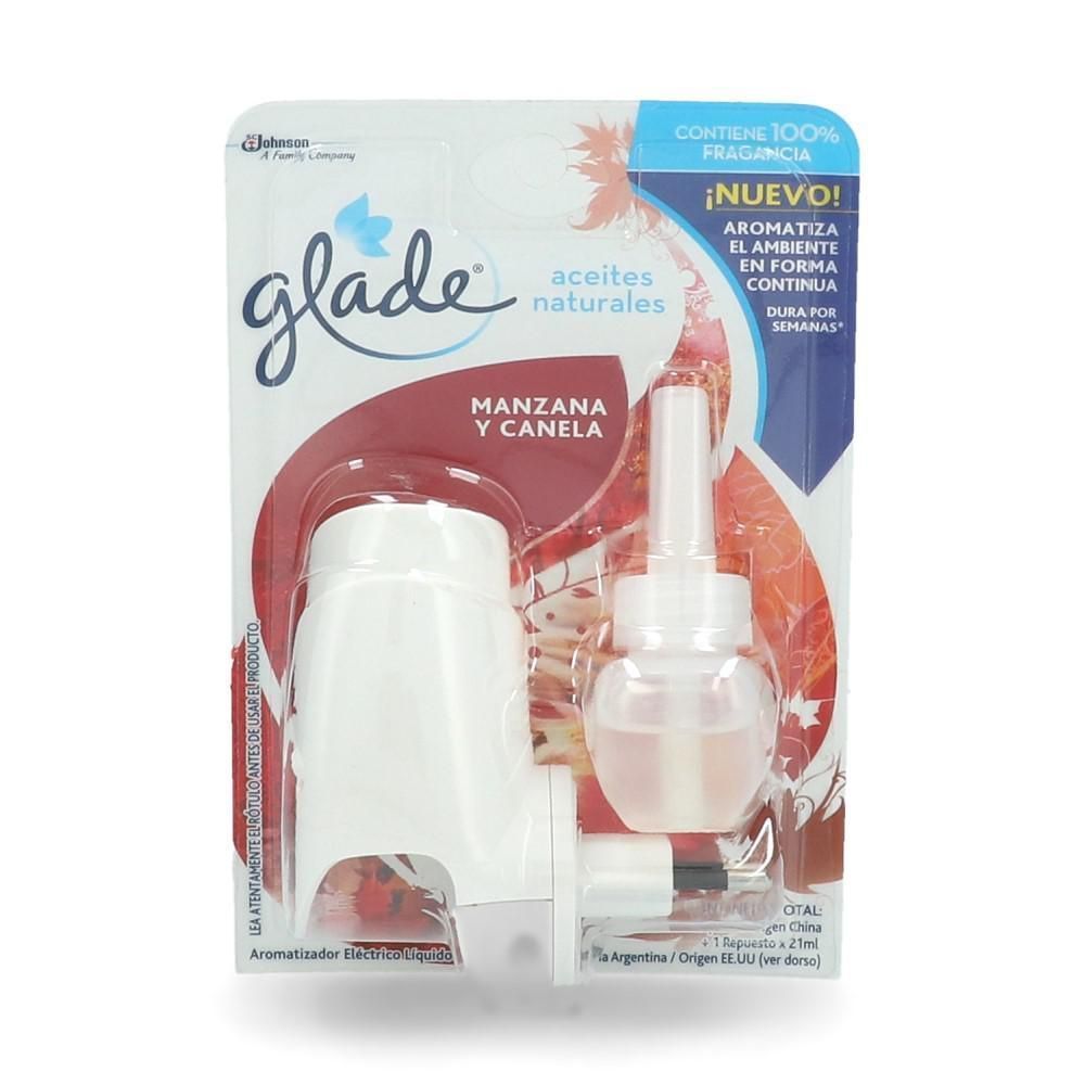 GLADE ACEITES NATURALES RECARGA+APARATO MANZANA CANELA