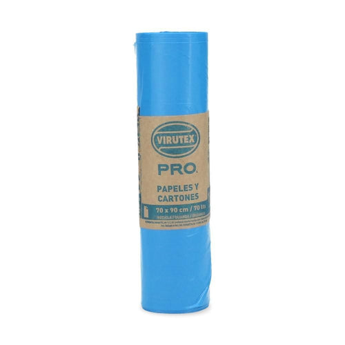 Bolsa Basura Rollo Azul 70x90 10 Un