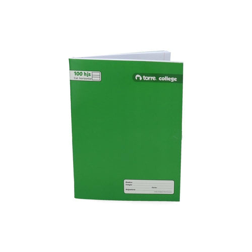 Cuaderno College Caligrafía Horizontal Liso 100 Hojas