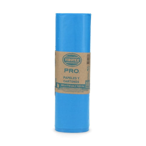 Bolsa Basura Rollo Azul 80x110 10 Un