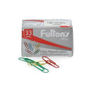 Clips Plastificado 33 Mm Colores Surtidos 100 Un