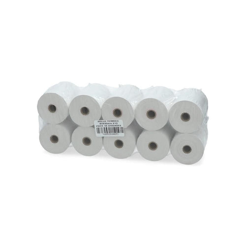 ROLLO PAPEL TERMICO 80 MM X 40 MT PAQUETE 10 UN 55 GR (6851968106704)