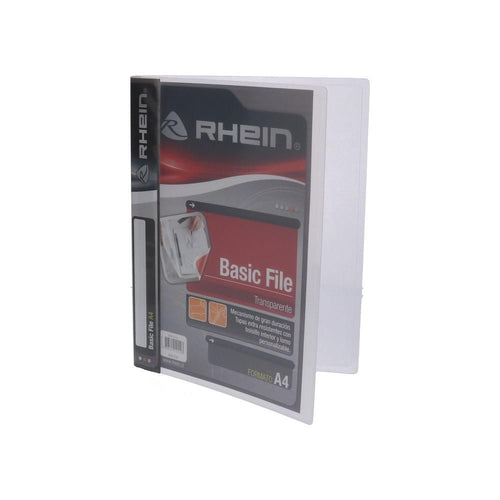 Carpeta Polipropileno Fast Transparente A4 Basic File RHEIN 