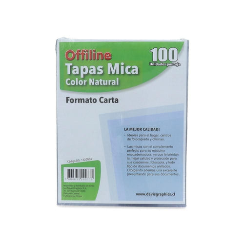 Portada Mica Carta Natural 100 Un