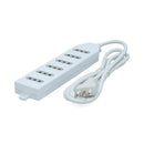 Alargador Eléctrico 6 Posiciones Blanco 1.5 Metros