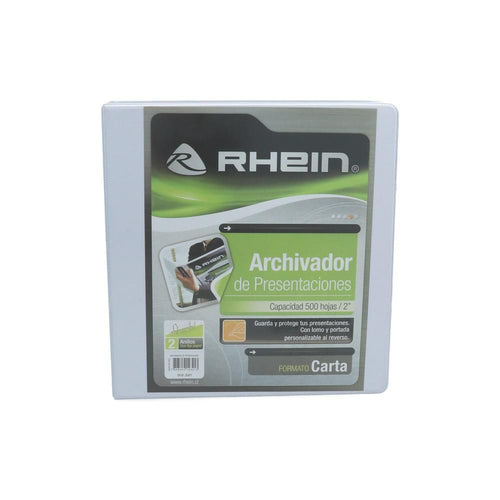 ARCHIVADOR CATALOGO CARTA 2 AROS 2.0 BLANCO (6852089872592)