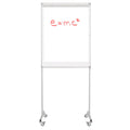 Pizarra Papelografo 76X120 Cm Atril Con Ruedas Marco Aluminio