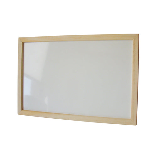 PIZARRA BLANCA MURAL MARCO MADERA 60 X 90 CM (6851975643344)