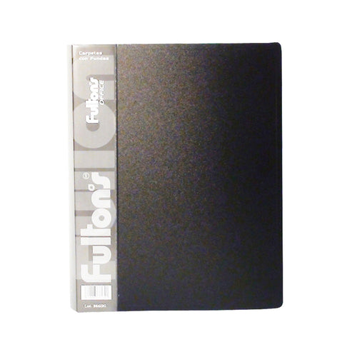 CARPETA CON FUNDAS CARTA/A4 60 UN NEGRO (6851988750544)