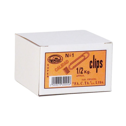 CLIPS METALICO N1 REDONDO 30 MM 1/2 KILO (6852004315344)