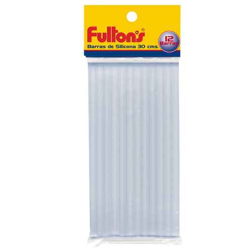 Adhesivo Silicona En Barra Transparente 7 Mm 30Cm 12 Un