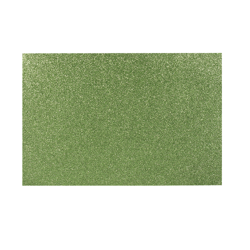 Goma Eva Glitter 20 X 30 Cm 2 Mm Color Verde Claro 10 Un