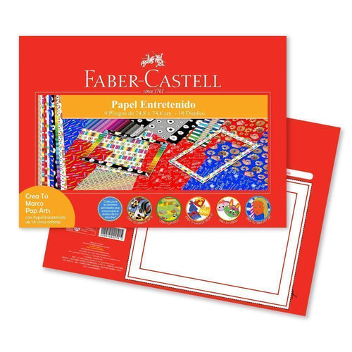 Carpeta Con Papel Entretenido 9 Pliegos 18 Diseños 24.8X34.6 Cm