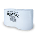 Toalla De Papel Jumbo Hoja Simple 2 Rollos 185 Mt