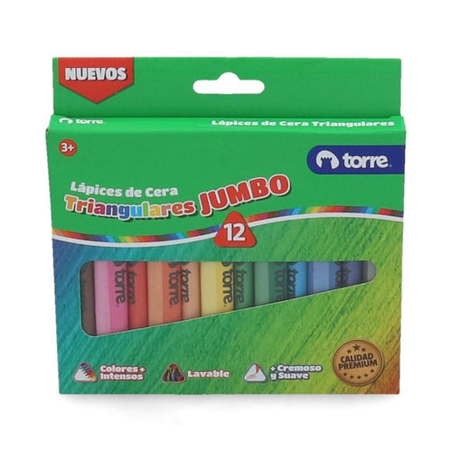 Lápices Cera Triangular Imagia 12 Un