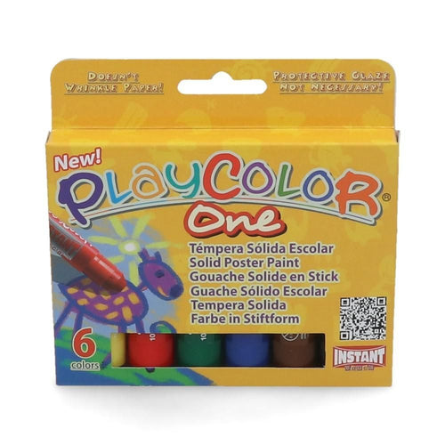 Tempera Solida 6 Colores