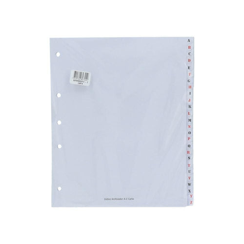 SEPARADOR CARTA INDICE A-Z CARTULINA (6851964829904)