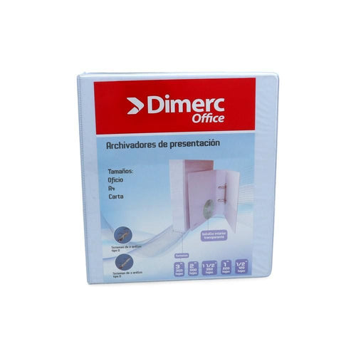 ARCHIVADOR CATALOGO CARTA 3 AROS 1.0 BLANCO (6852041310416)
