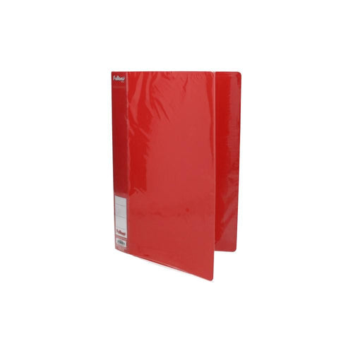Carpeta Plástica Tapa Dura Y Clip Palanca Oficio Rojo