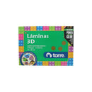 Carpeta Con Laminas 3D 5 Pliegos 5 Colores 25X35 Cm