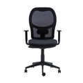 SILLA ESCRITORIO Q3 ERGONOMICA RESPALDO ALTO CON BRAZO NEGRO