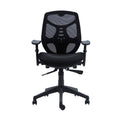 SILLA ESCRITORIO IDENTITY ERGONOMICA RESPALDO MEDIO CON BRAZO NEGRO