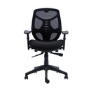 SILLA ESCRITORIO IDENTITY ERGONOMICA RESPALDO MEDIO CON BRAZO NEGRO