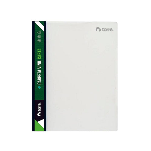 CARPETA VINIL CARTA CON ACCO CLIP LOMO NEGRO