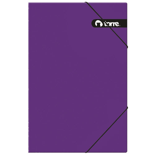 CARPETA CON ELASTICO OFICIO MORADO