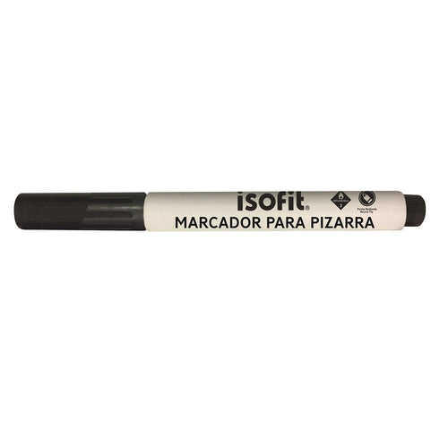 MARCADOR PIZARRA NEGRO PUNTA REDONDA